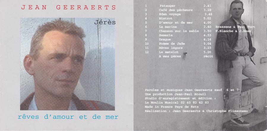 Album Rêves d'amour et de mer de Jean "Jérès" Geeraerts